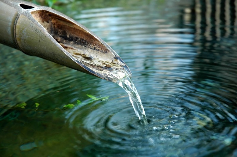 bamboo fountain